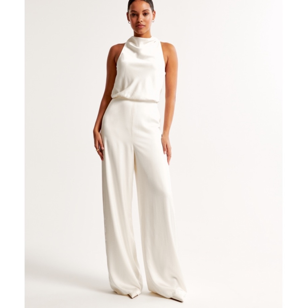 Abercrombie & Fitch White Jumpsuit